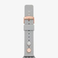 Skechers Apple Watch Compatible Unisex Adult Gray Watch Bands Srs6004