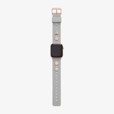 Skechers Apple Watch Compatible Unisex Adult Gray Watch Band Srs6004