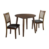 3-pc. Round Upholstered Dining Set