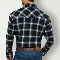 Ely Cattleman Unlined Flannel Mens Long Sleeve Western Shirt