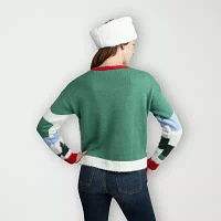 Jollidays Womens Crew Neck Long Sleeve Pullover Sweater