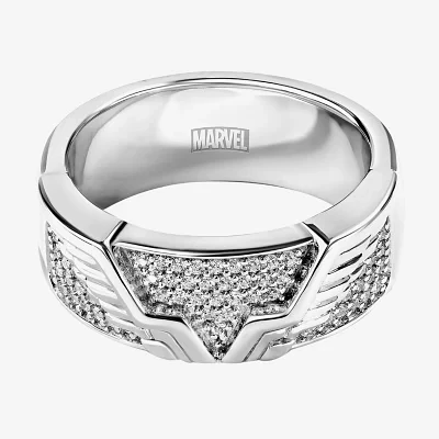 Marvel Fine Jewelry 1/5 CT. Natural White Diamond Sterling Silver Avengers Thor Band