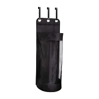 Honey-Can-Do Black Over-The-Door Sports Equipment Single Compartment Hanging Organizer