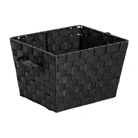 Honey-Can-Do Black Woven Storage 2-pc. Square Basket