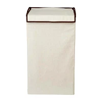 Honey-Can-Do Natural Square Folding Laundry Polyester Folding Single Compartment Hamper