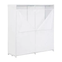 Honey-Can-Do White With Cover Portable Closet