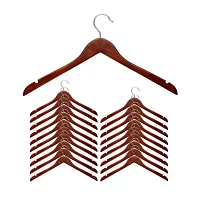 Honey-Can-Do Cherry Finish Shirt 20-pc. Wood Hangers