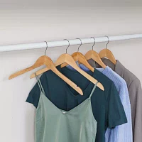 Honey-Can-Do Maple Finish Shirt 20-pc. Wood Hangers