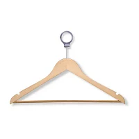 Honey-Can-Do Maple Finish Wood Hotel Suit 24-pc. Wood Hangers