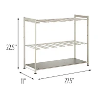 Honey-Can-Do Silver Hanging Boot Storage And Drying Shoe Rack