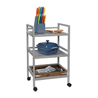 Honey-Can-Do Gray Metal Multi-Purpose Shelf Cart