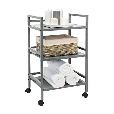 Honey-Can-Do Gray Metal Multi-Purpose Shelf Cart