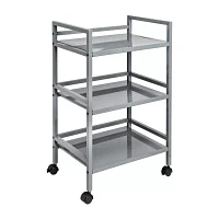 Honey-Can-Do Gray Metal Multi-Purpose Shelf Cart