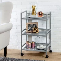 Honey-Can-Do Gray Metal Multi-Purpose Shelf Cart