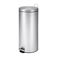 Honey-Can-Do 30l Stainless Steel Round Step Trash Can