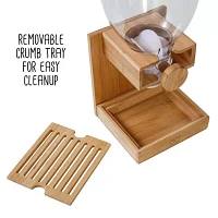 Honey-Can-Do 17.5oz  Natural Bamboo Single Dry Food Dispenser