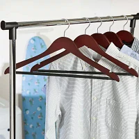 Honey-Can-Do Cherry Finish No-Slip Suit 24-pc. Wood Hangers