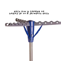 Honey-Can-Do Blue & Chrome Tripod Folding Drying Rack