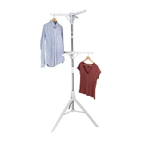 Honey-Can-Do White 2-Tier Tripod Folding Drying Rack