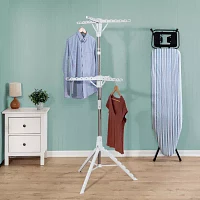 Honey-Can-Do White 2-Tier Tripod Folding Drying Rack