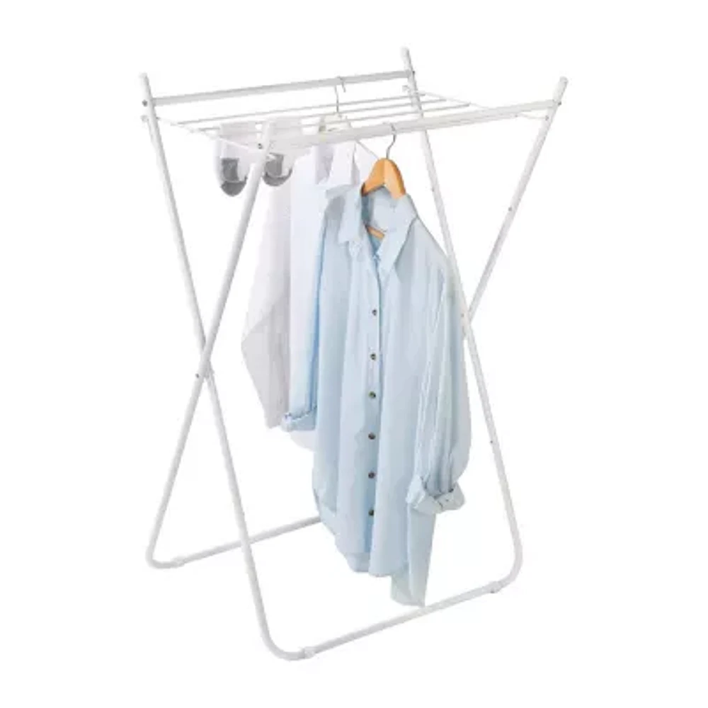 Honey-Can-Do White Metal Collapsible Folding Drying Rack