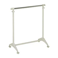 Honey-Can-Do White Expandable Rolling Garment Rack