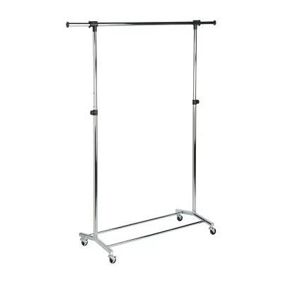 Honey-Can-Do Chrome Adjustable Height & Width Garment Rack