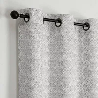 Regal Home Brodie Printed Energy Saving Blackout Grommet Top Set of 2 Curtain Panel