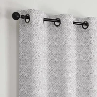 Regal Home Brodie Printed Energy Saving Blackout Grommet Top Set of 2 Curtain Panel