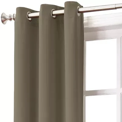 Sun Zero Evan Grommet Top Energy Saving Blackout Single Curtain Panels