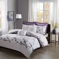 Madison Park Isabella Cotton 7-pc. Floral Duvet Cover Set