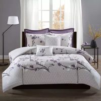 Madison Park Isabella Cotton 7-pc. Floral Duvet Cover Set