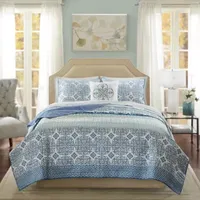 Madison Park Essentials Nova Complete Quilt Set With Cotton Bed Sheets