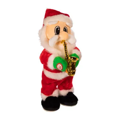 Kurt Adler 14-Inch Battery-Operated Dancing Jazz Santa Christmas Santa Figurine