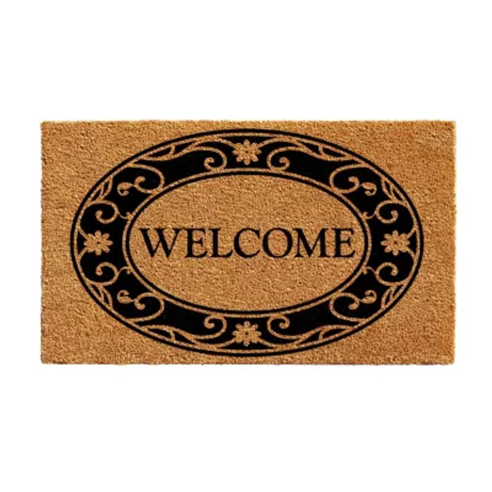 Calloway Mills Plantation Welcome Outdoor Rectangular Doormats