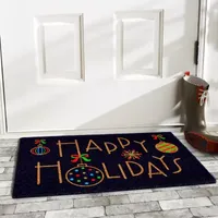 Calloway Mills Happy Holidays Outdoor Rectangular Doormat