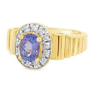 LIMITED QUANTITIES! Le Vian Grand Sample Sale™ Ring featuring Blueberry Tanzanite® Nude Diamonds™ set in 14K Honey Gold™