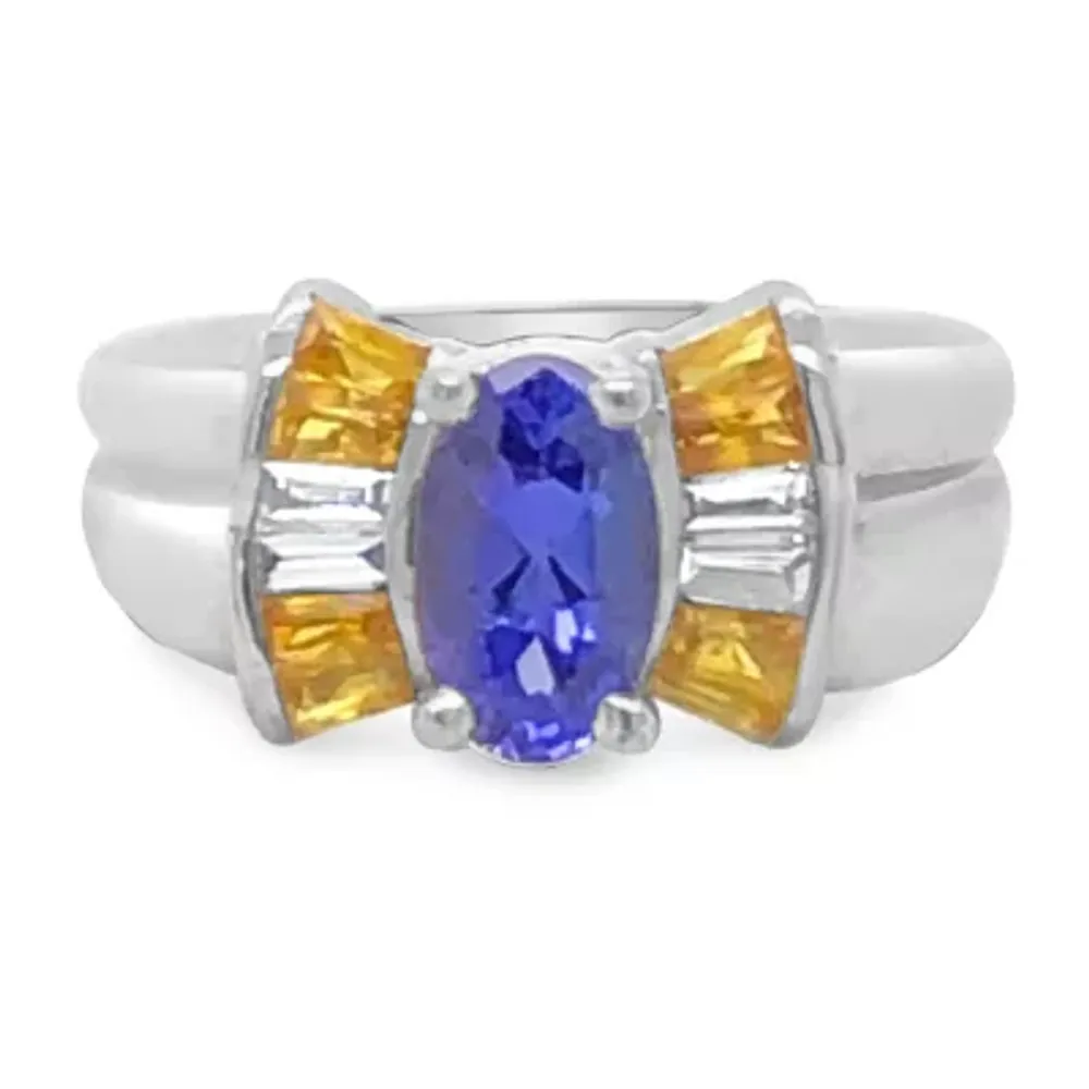 Le Vian® Grand Sample Sale™ Ring featuring Blueberry Tanzanite® Yellow Sapphire Vanilla Diamonds® set in 18K Vanilla Gold®