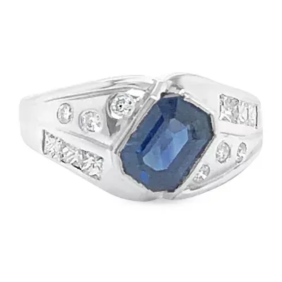 Le Vian® Grand Sample Sale™ Ring featuring Blueberry Sapphire™ Vanilla Diamonds® set in 14K Vanilla Gold®