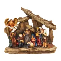 Kurt Adler 7-Inch 11-Pc. Resin Nativity Christmas Figurine