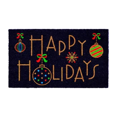 Calloway Mills Happy Holidays Outdoor Rectangular Doormat