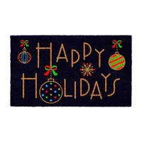 Calloway Mills Happy Holidays Outdoor Rectangular Doormats