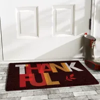 Calloway Mills Thankful Outdoor Rectangular Doormat