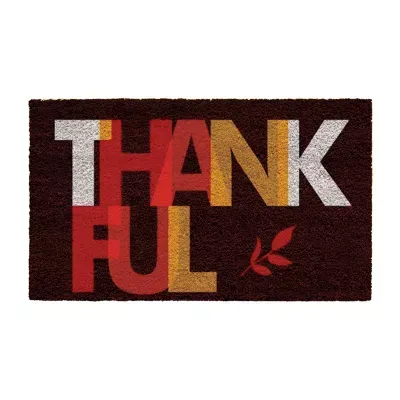 Calloway Mills Thankful Outdoor Rectangular Doormat