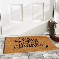 Calloway Mills Give Thanks Outdoor Rectangular Doormat