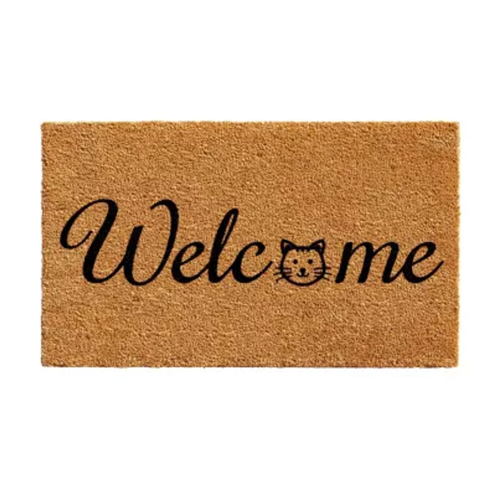 Calloway Mills Kitty Welcome Outdoor Rectangular Doormat