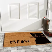 Calloway Mills Meow Outdoor Rectangular Doormat