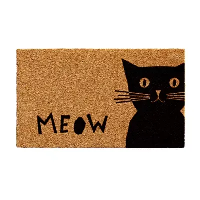 Calloway Mills Meow Outdoor Rectangular Doormat