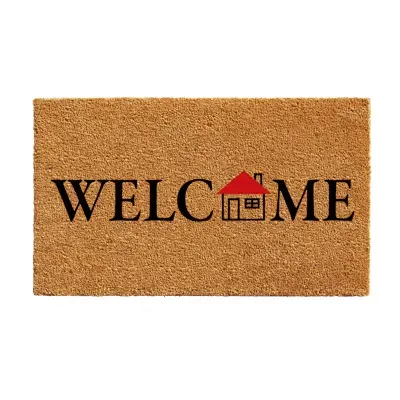 Calloway Mills Little House Welcome Outdoor Rectangular Doormats