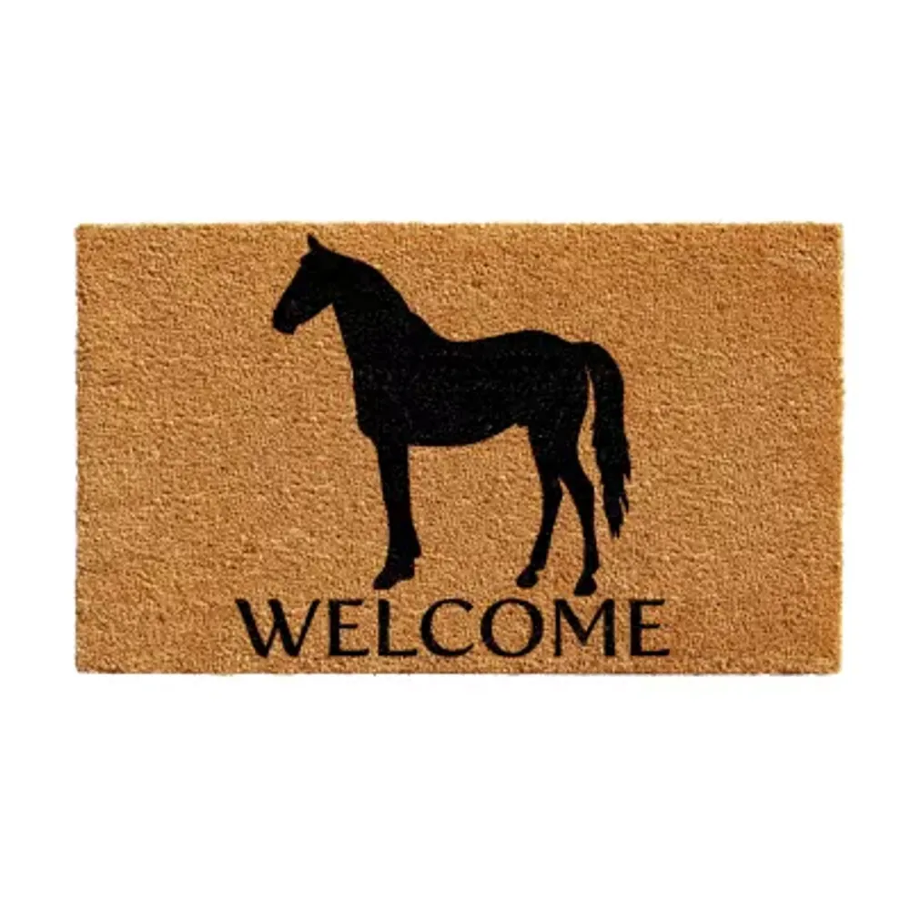 Calloway Mills Horse Welcome Outdoor Rectangular Doormat